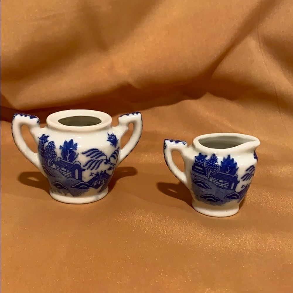 Japanese Blue and White Miniature Jugs